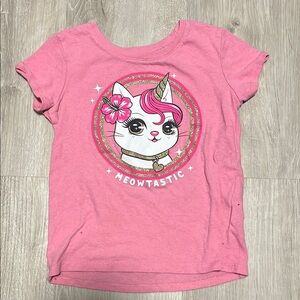 Pink Meowtastic Kids T-Shirt